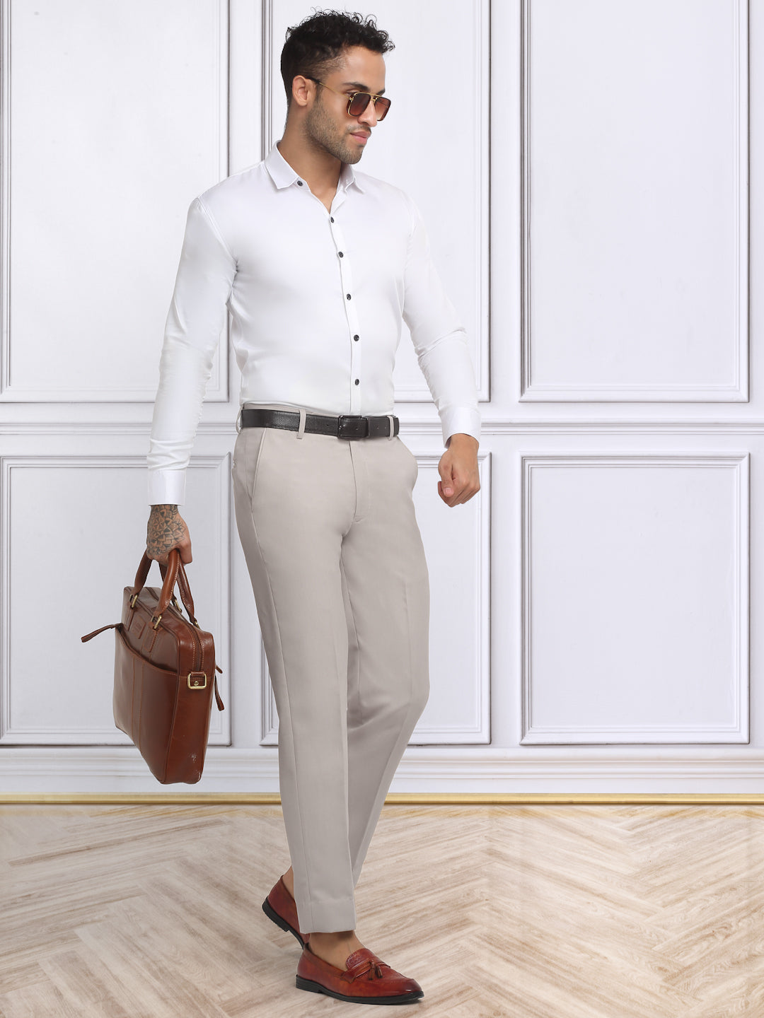 Klotthe Men's Slim Fit Formal Trouser