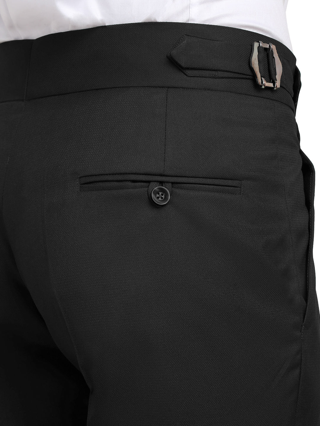 Klotthe Men's Slim Fit Formal Trouser-Black