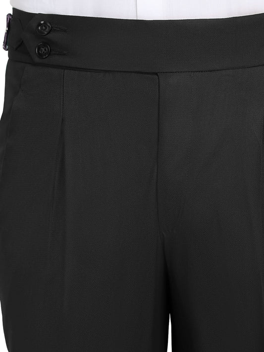 Klotthe Men's Slim Fit Formal Trouser-Black