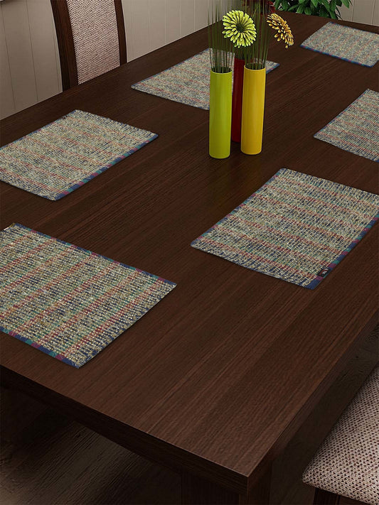 MultiColor Cotton Set Of 6 Table Mats