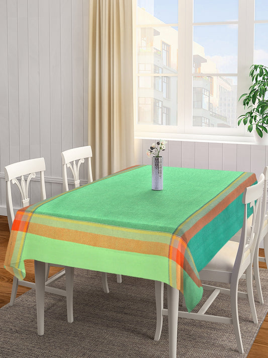 Klotthe Green Cotton Solid Table Cover