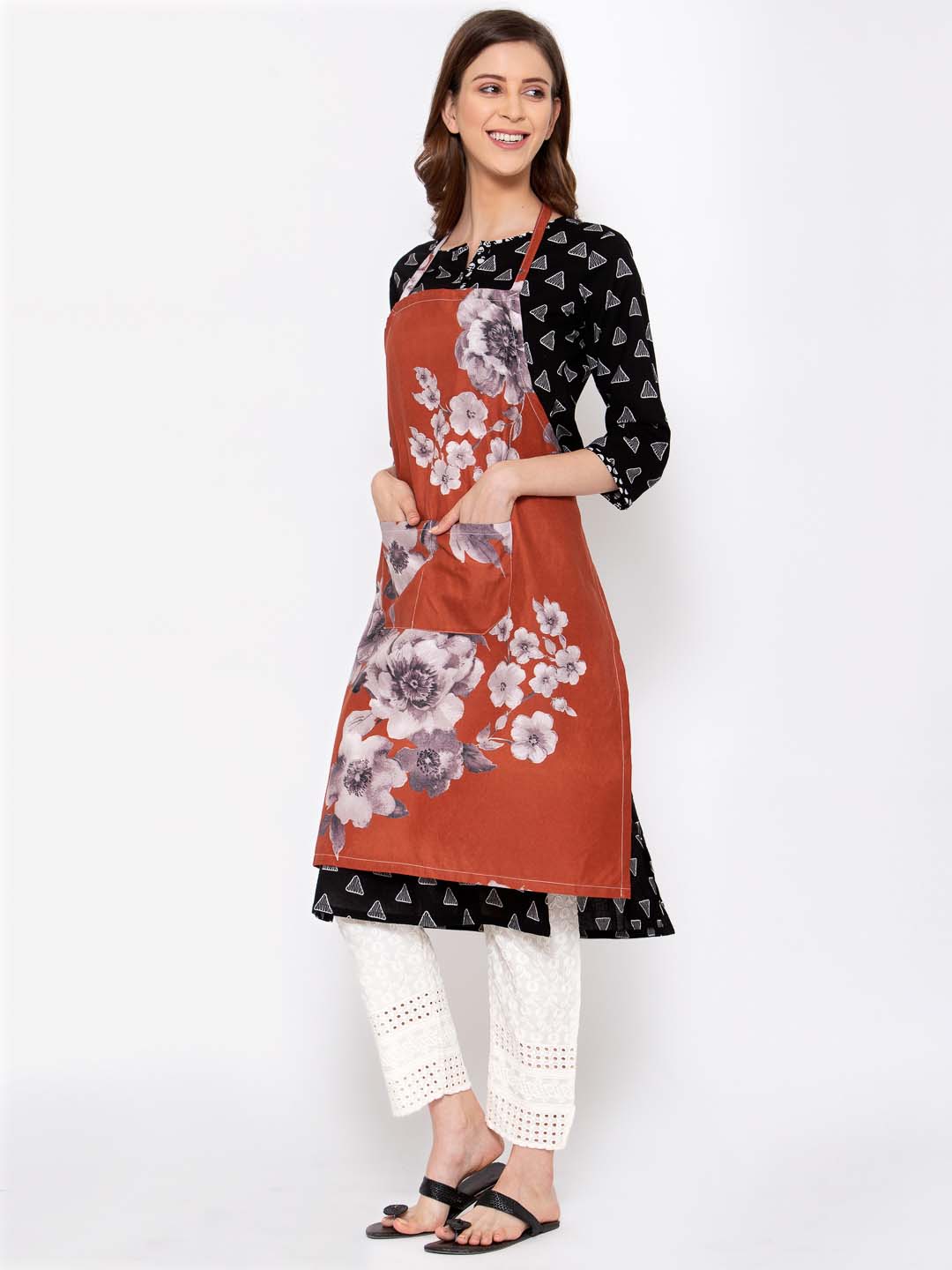 KLOTTHE Multi Cotton Printed Onesize Apron