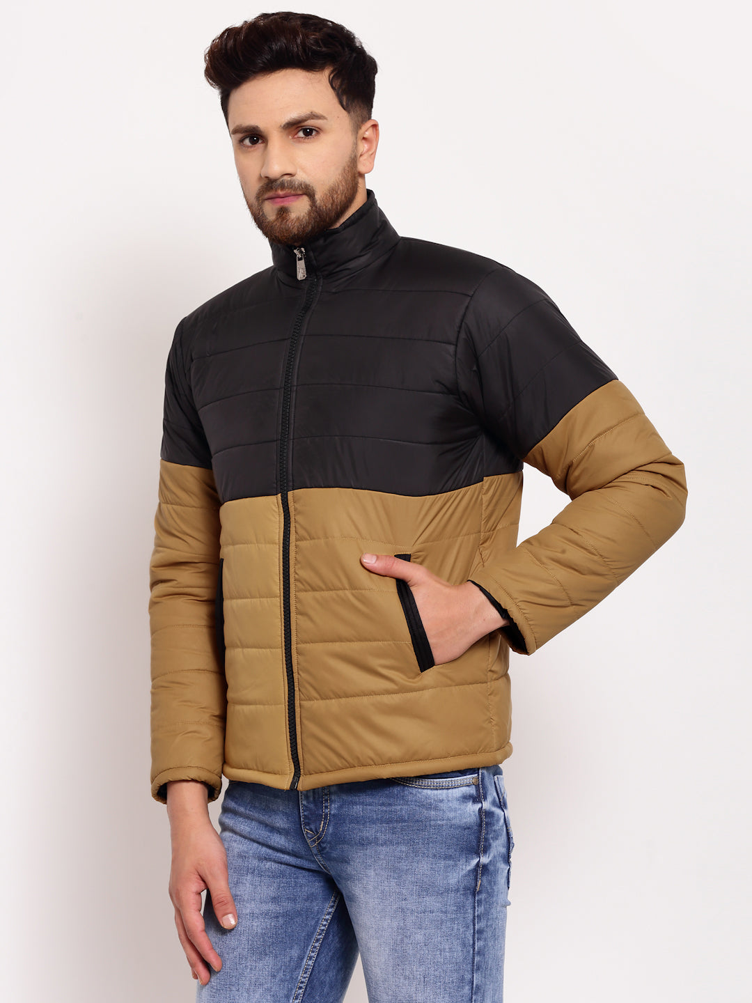 MUSTARD QUILTED WINTER JACKETS FOR MEN BY KLOTTHE®