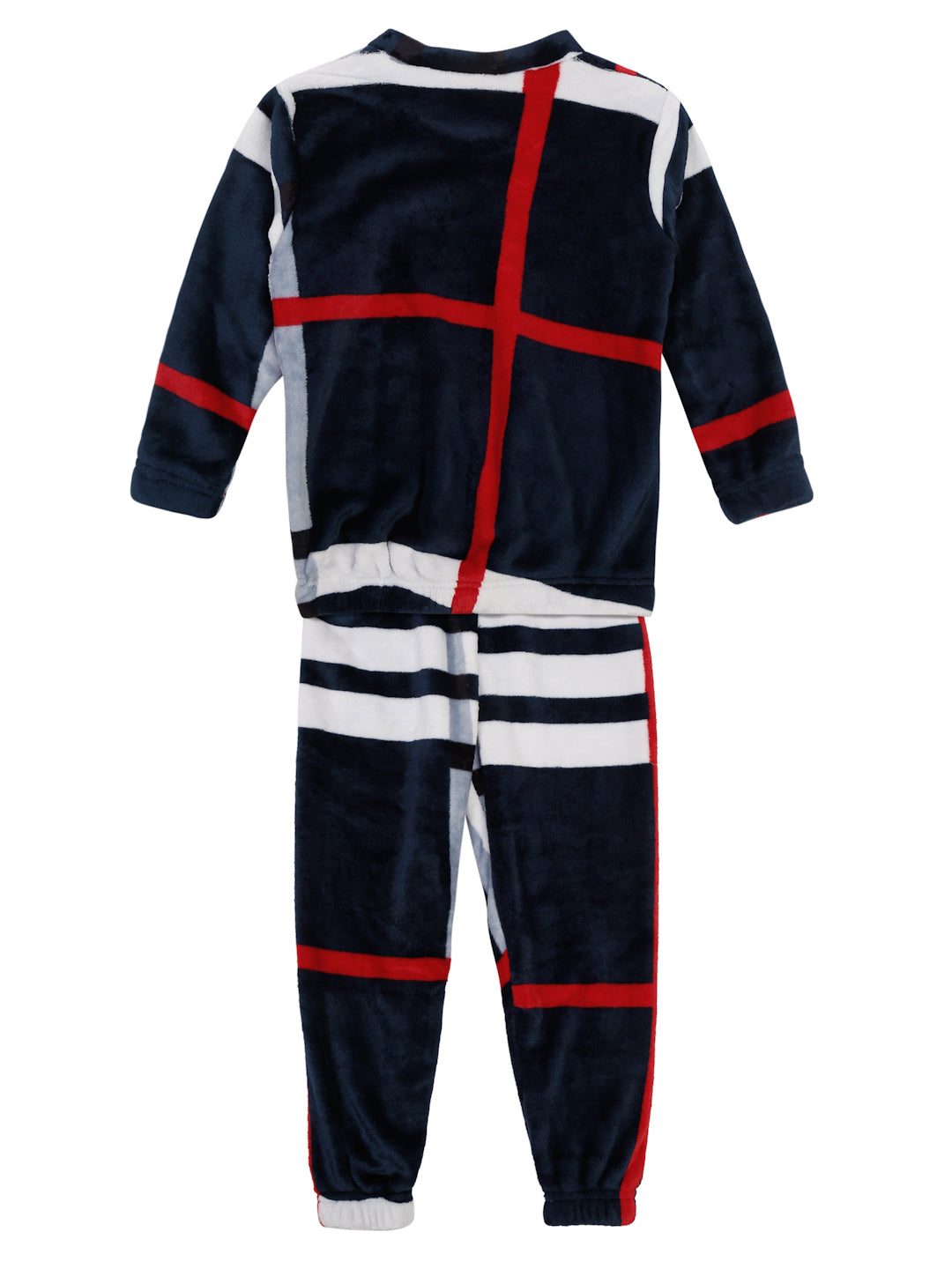 Klotthe Unisex Kids Multi Geometric Wool Blend Night Suit