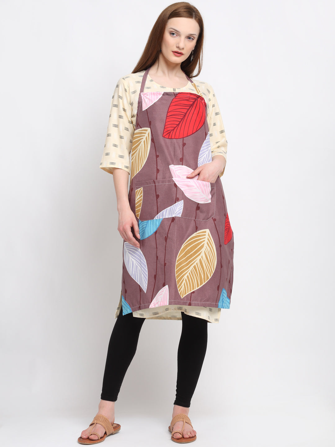 KLOTTHE Multi Polycotton Printed Apron