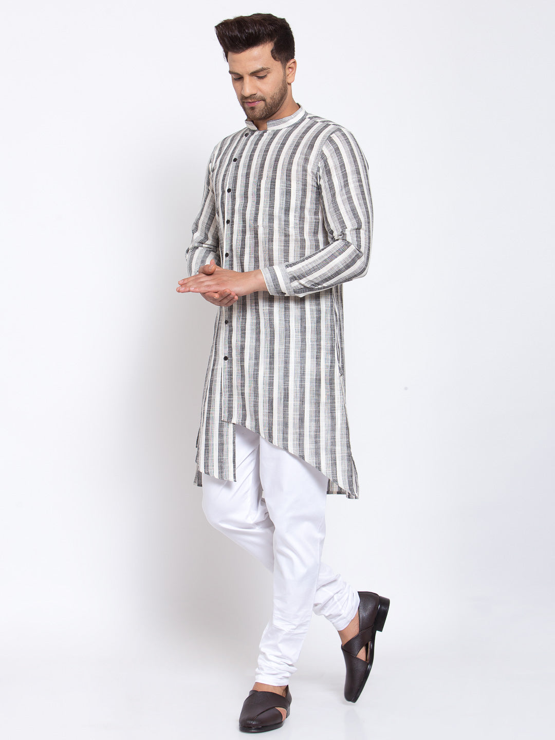 KLOTTHE Multi Cotton Striped Kurta