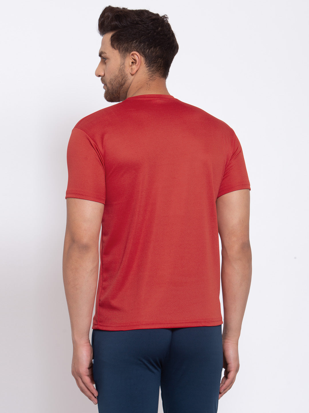 KLOTTHE Red Polyester Printed T-Shirt