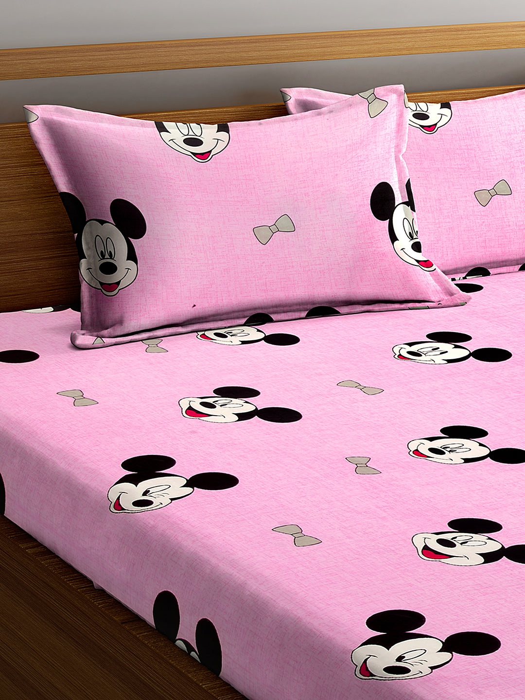 Kid's Special Cartoon Printed King Size Bedsheets with 2 Pillow Covers by KLOTTHE (250X225cm)