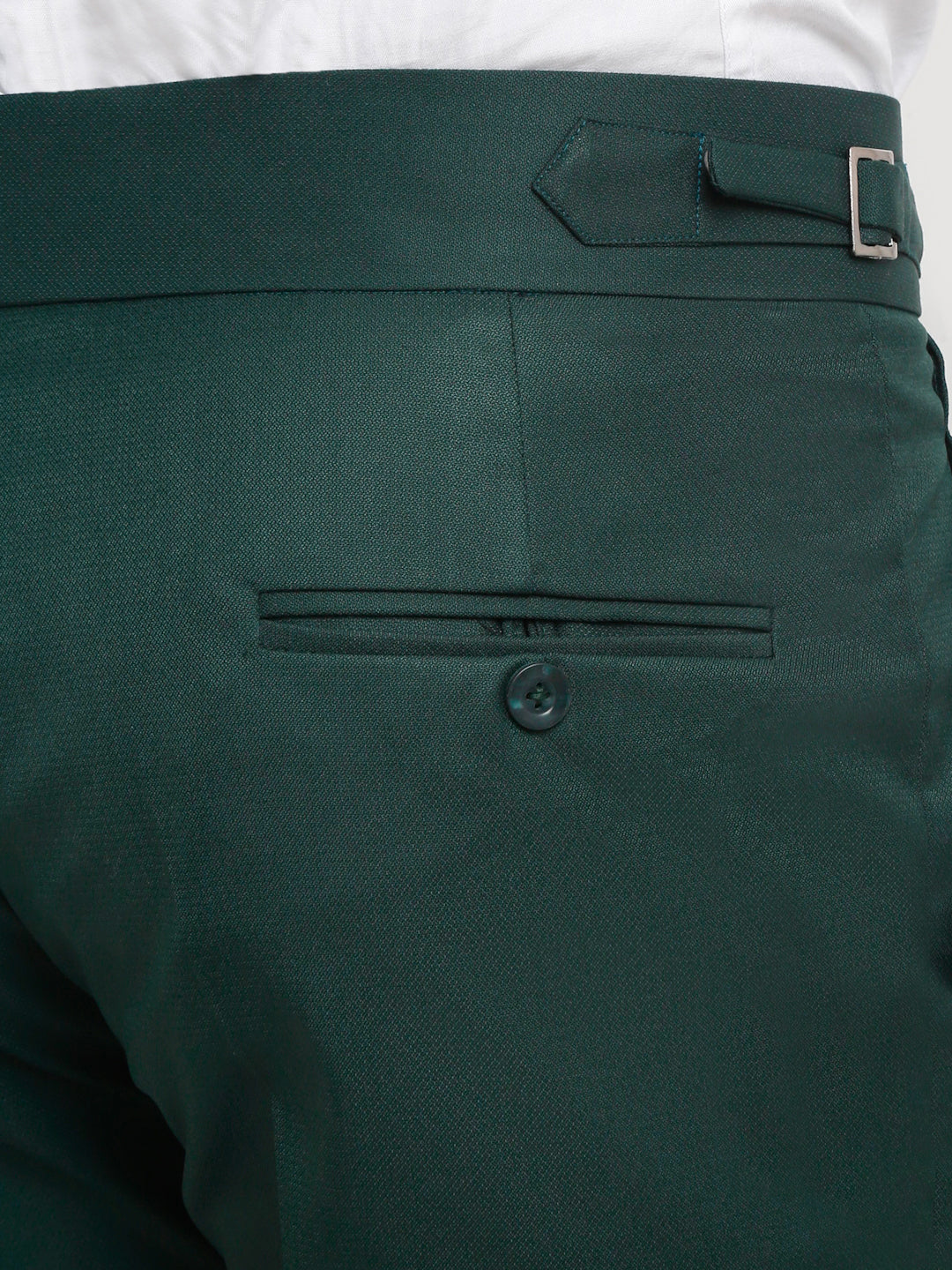 Italian Style Formal Gurkha Pant-BottleGreen