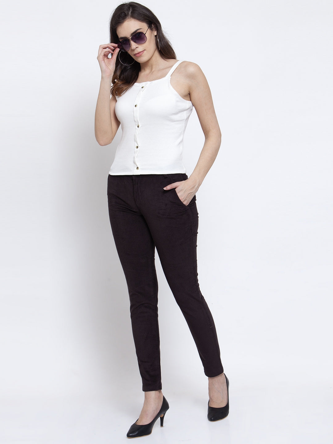 Buy Western Links Purple Cotrise Pants for Women Online  799 from  ShopClues