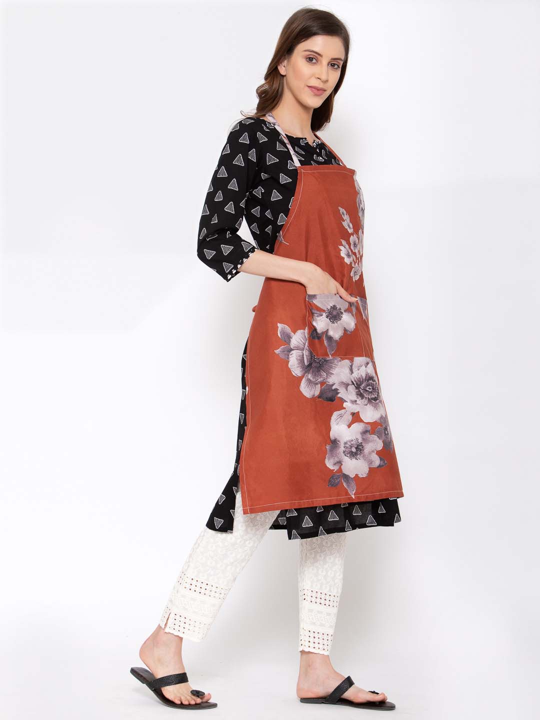 KLOTTHE Multi Cotton Printed Onesize Apron