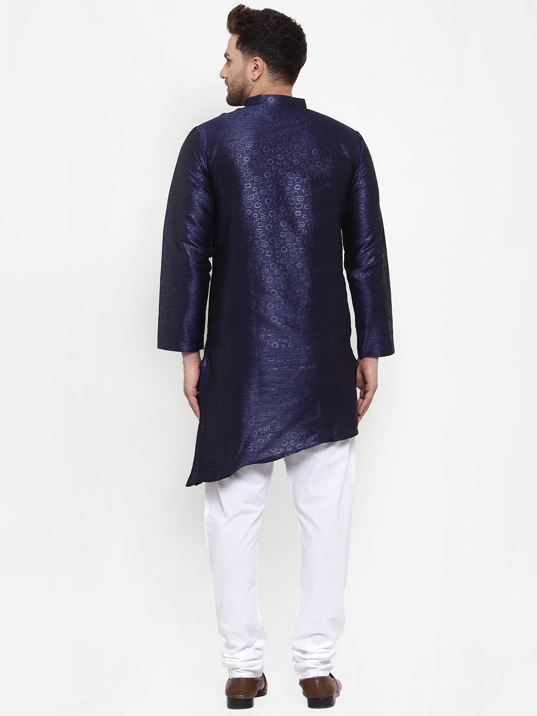 NavyBlue Silk Quirky Party Kurtas