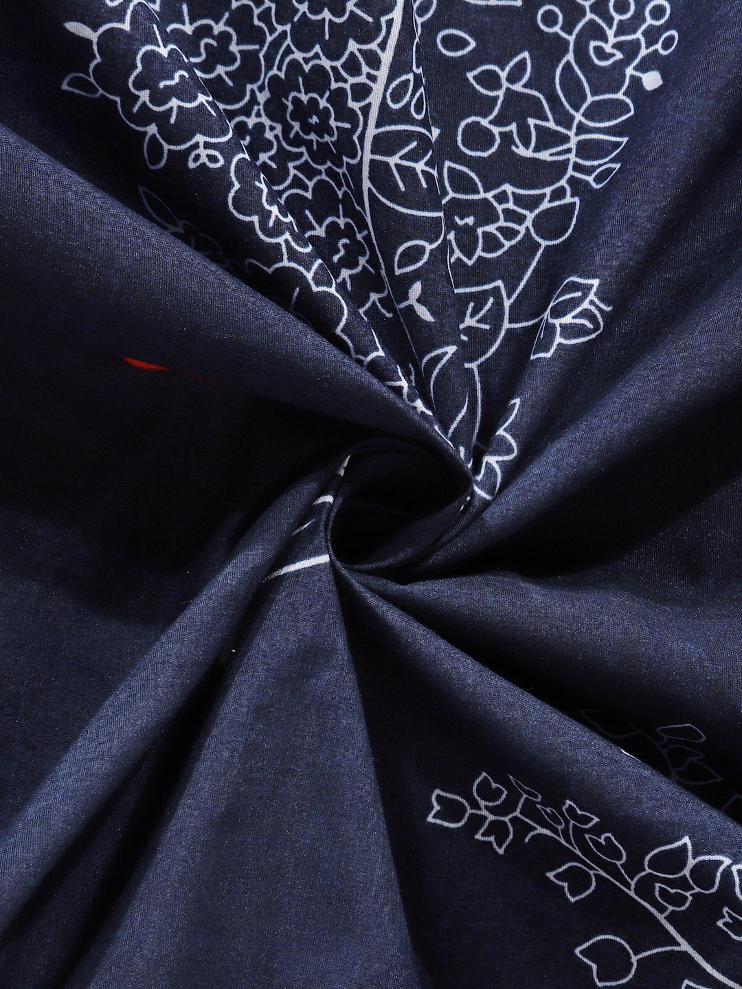 Klotthe Multi Floral 300 TC Cotton Blend Super King Double Bedsheet Set in Book Fold Packing