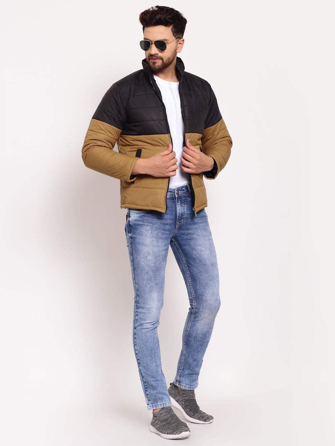 MUSTARD QUILTED WINTER JACKETS FOR MEN BY KLOTTHE®