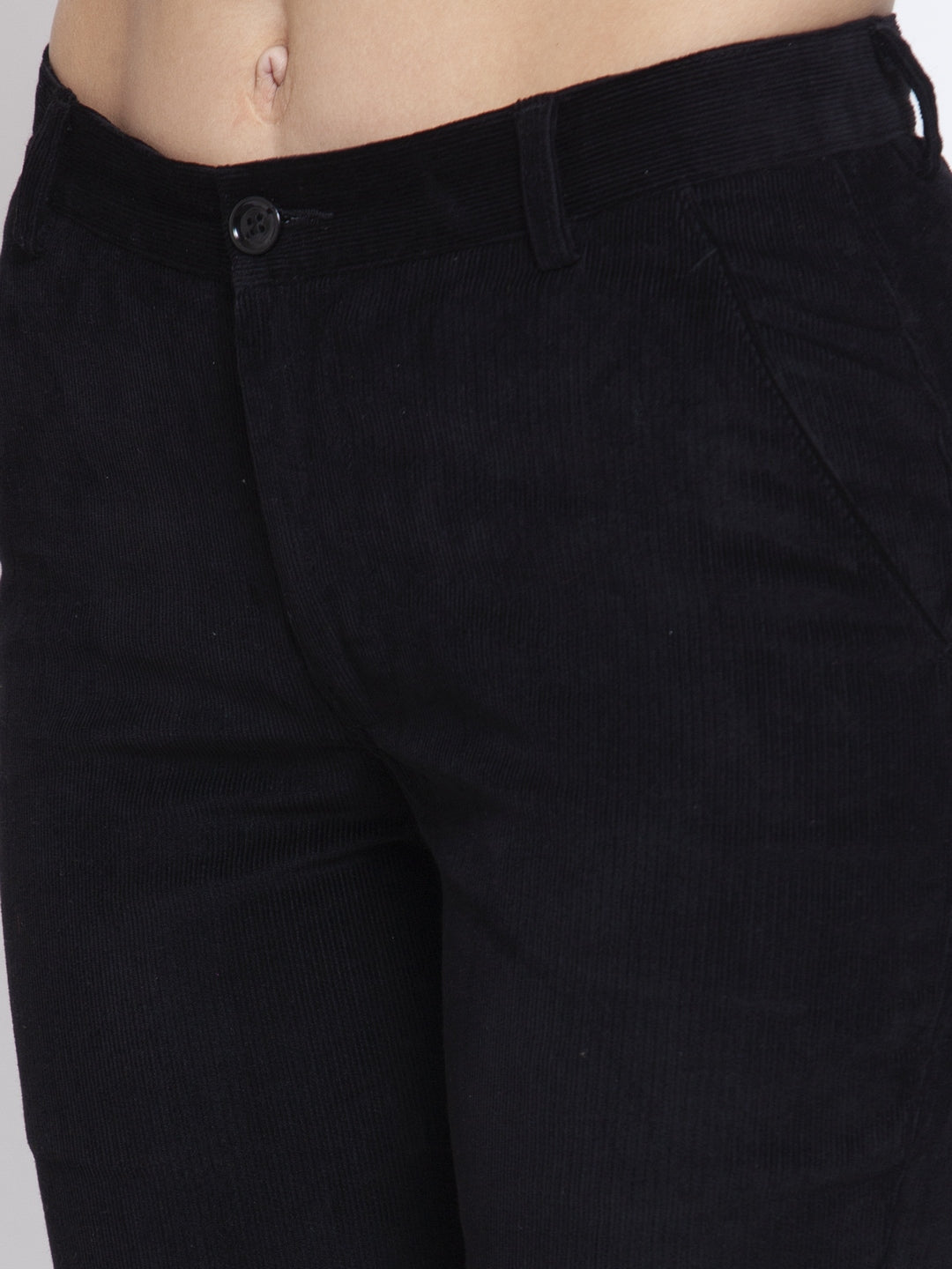 KLOTTHE Black Cotrise Solid Trousers