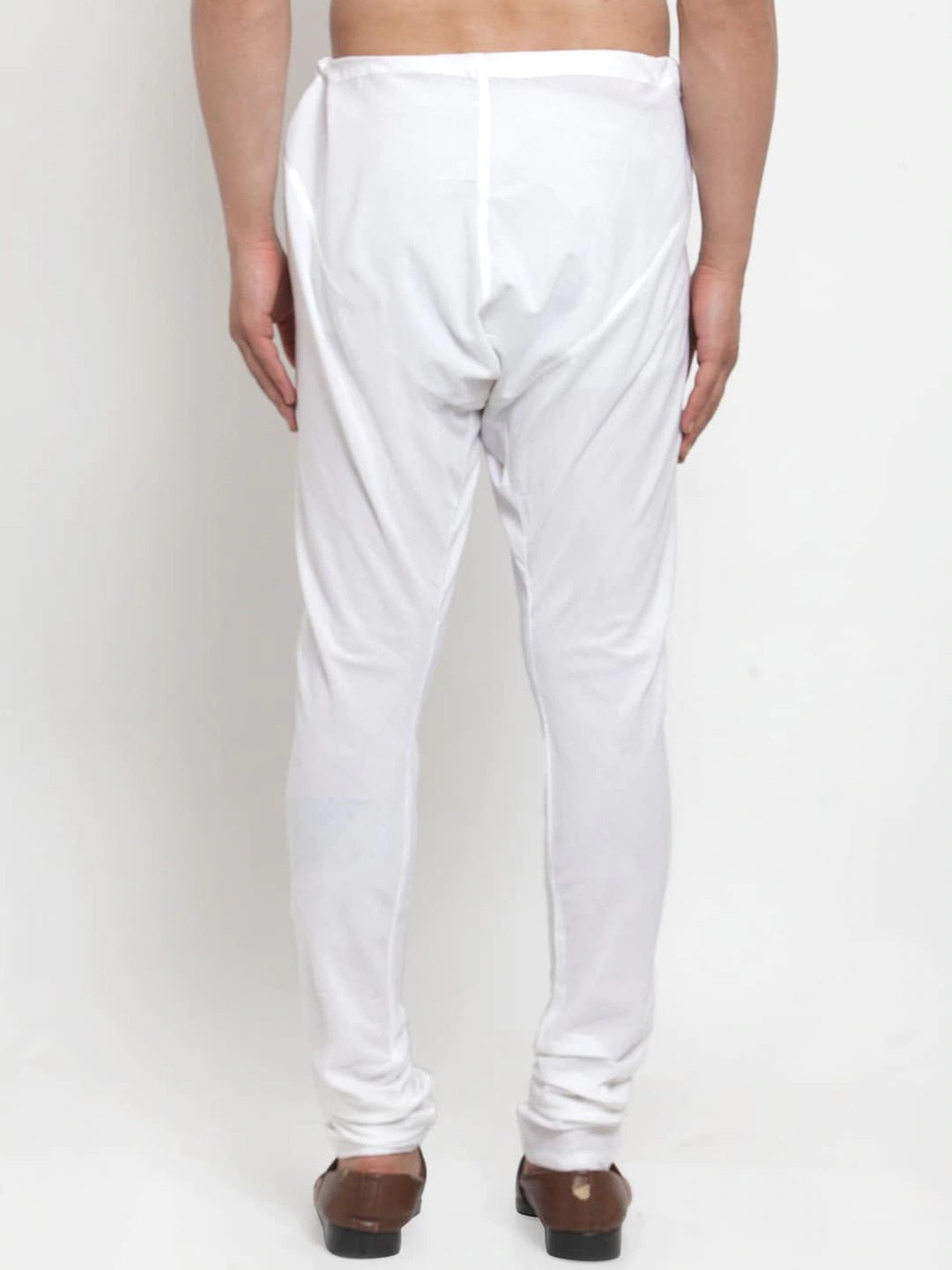 KLOTTHE Set of 2 White Cotton Solid Pyjamas