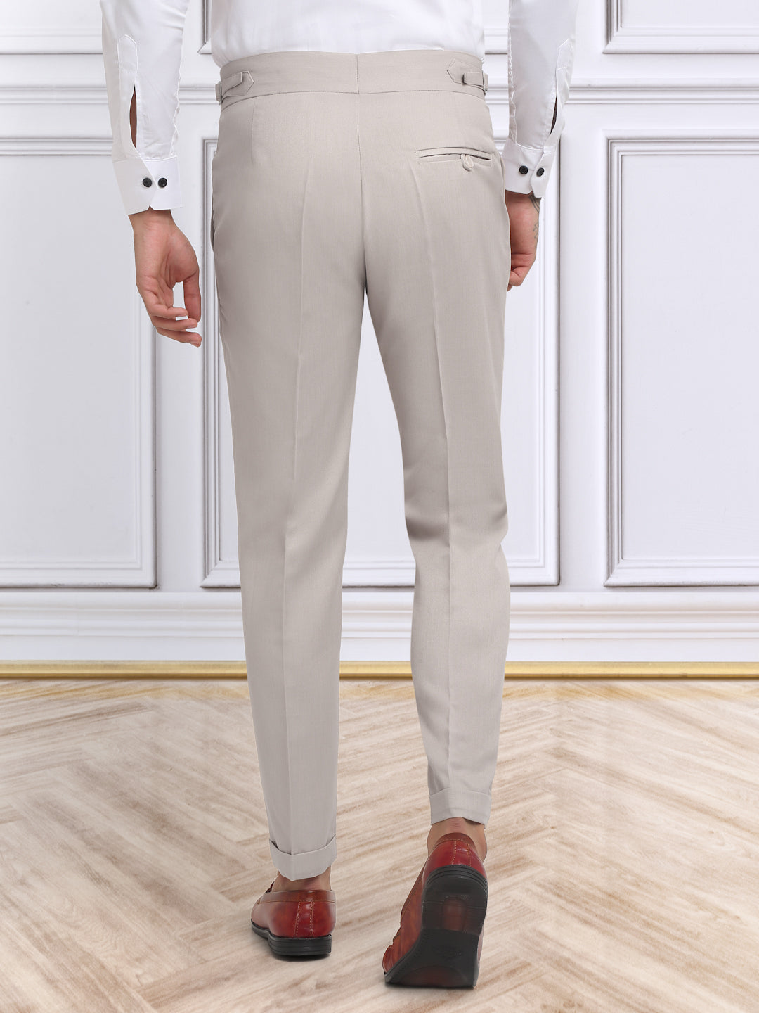 Italian Style Formal Gurkha Pant-Beige