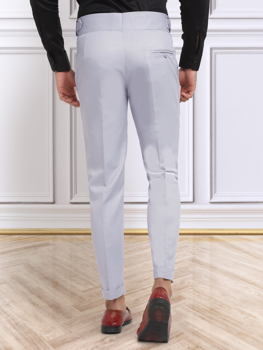 Italian Style Formal Gurkha Pant-Grey