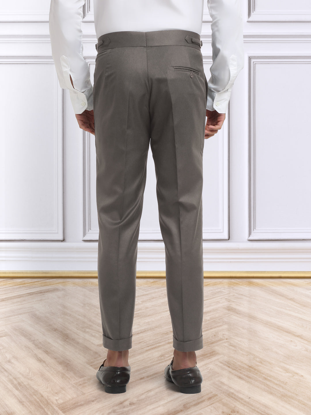 Italian Style Formal Gurkha Pant-Brown