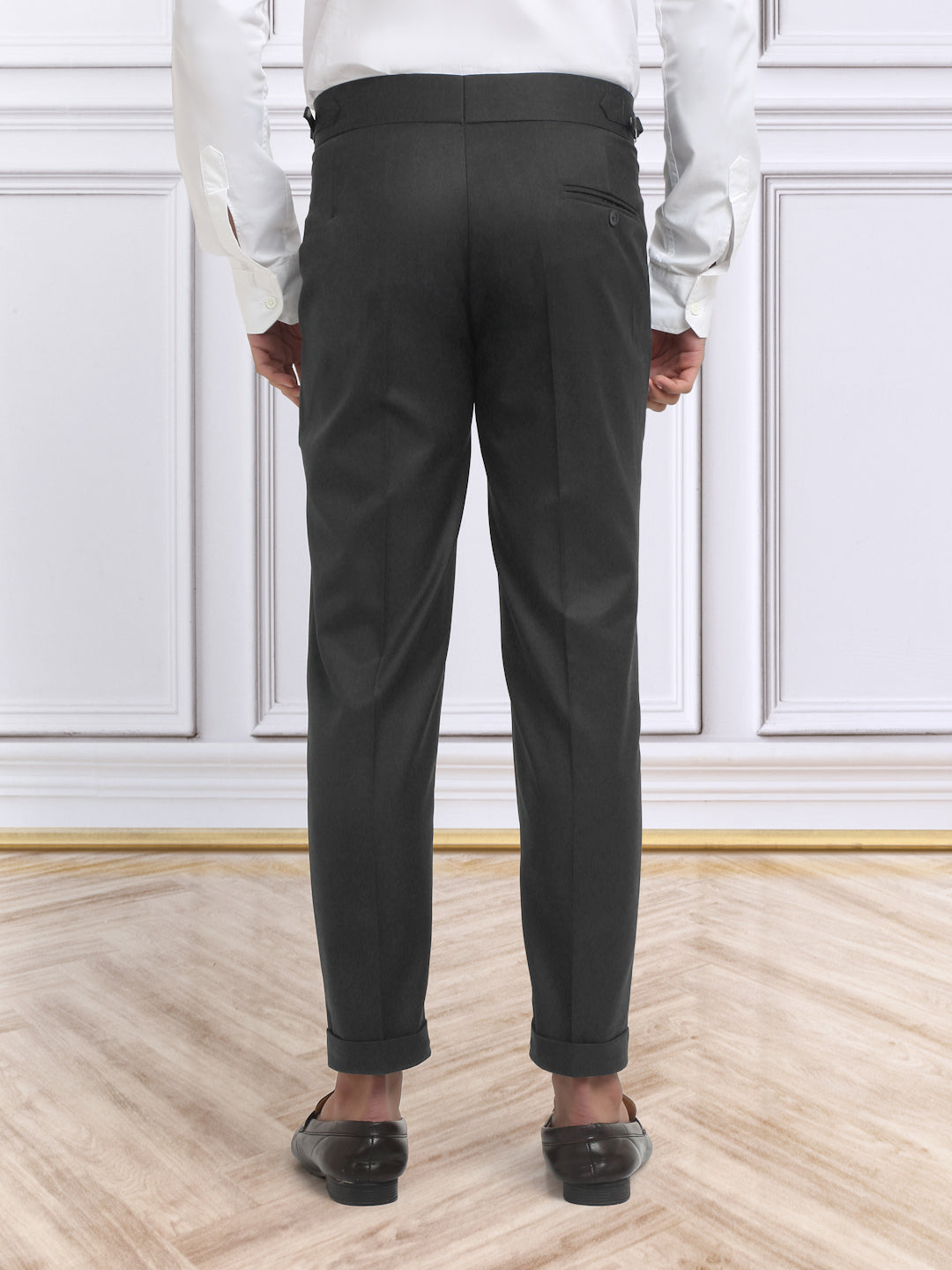 Italian Style Formal Gurkha Pant-Black