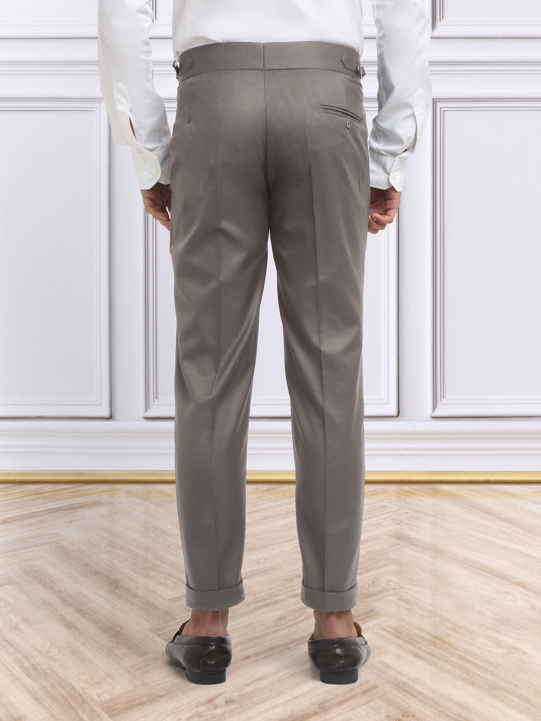 Italian Style Formal Gurkha Pant-Brown