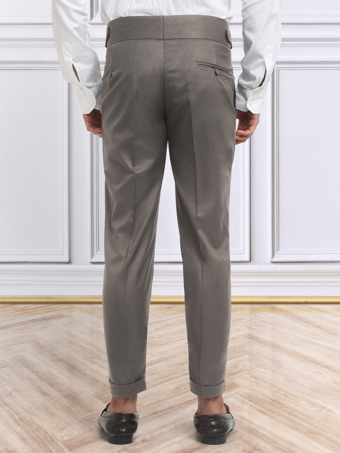 Italian Style Formal Gurkha Pant-Brown