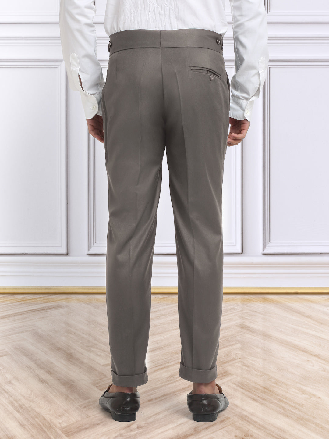 Italian Style Formal Gurkha Pant-Brown