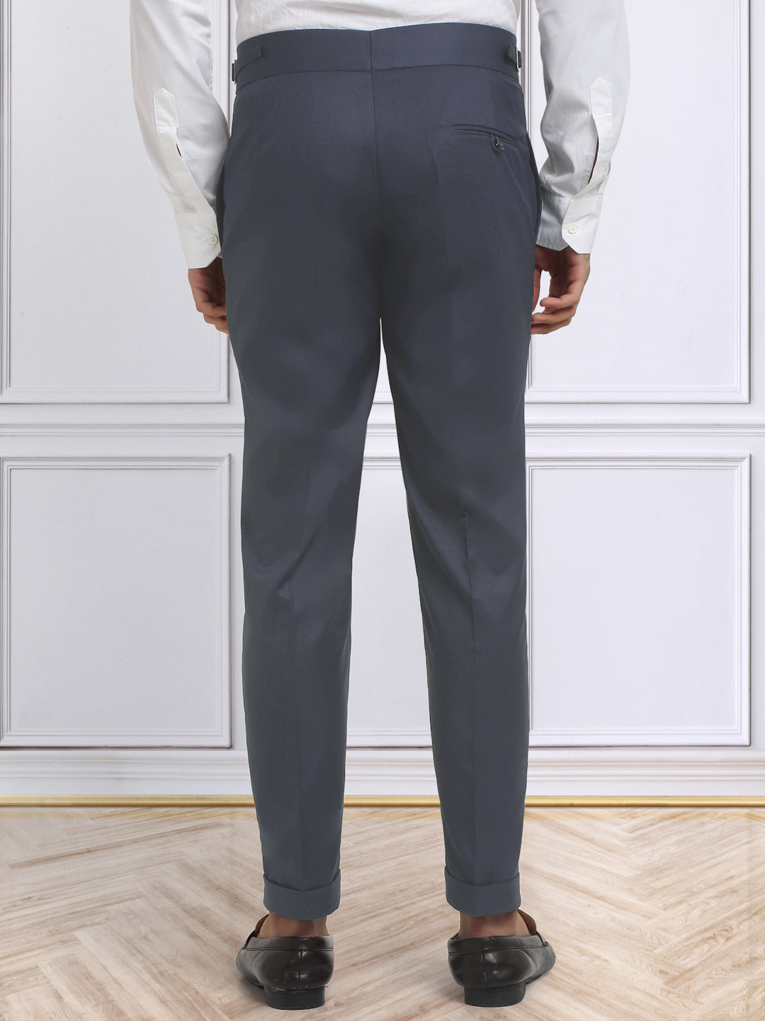 Italian Style Formal Gurkha Pant-LightBlue