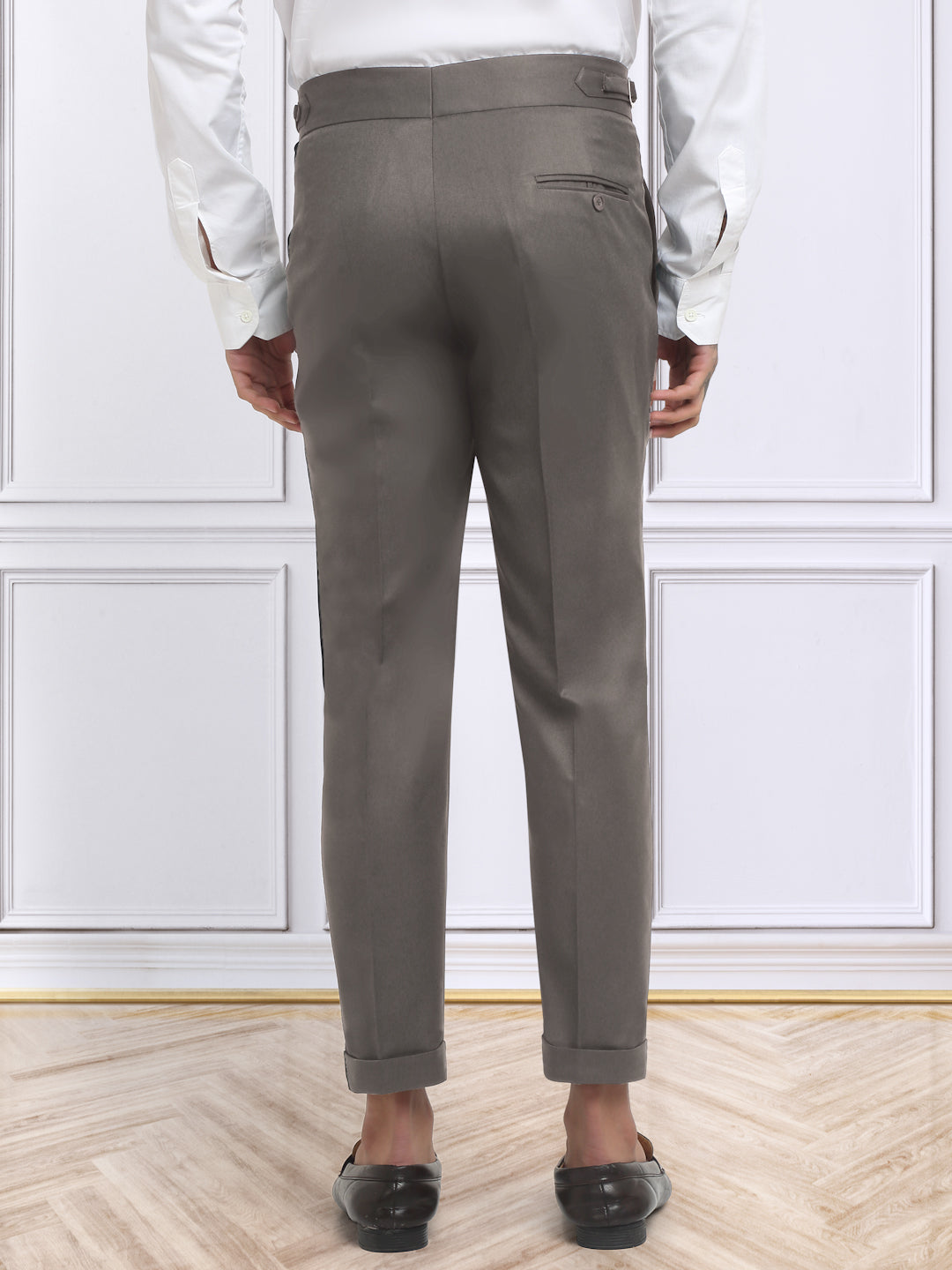 Italian Style Formal Gurkha Pant-Brown