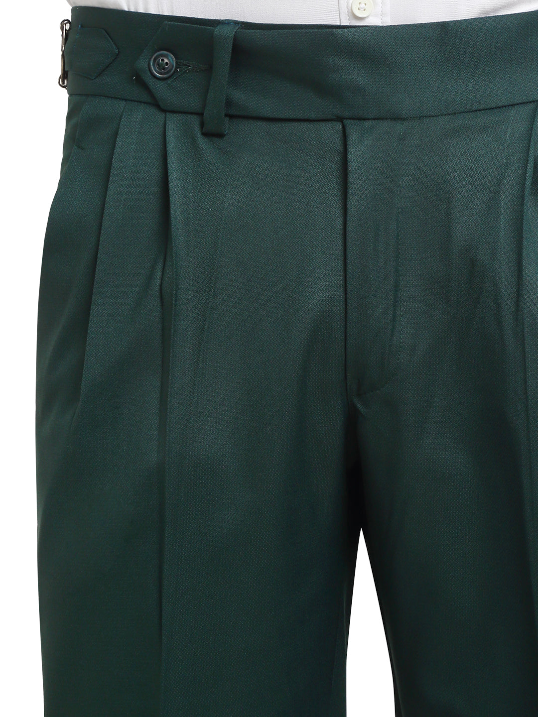 Italian Style Formal Gurkha Pant-BottleGreen