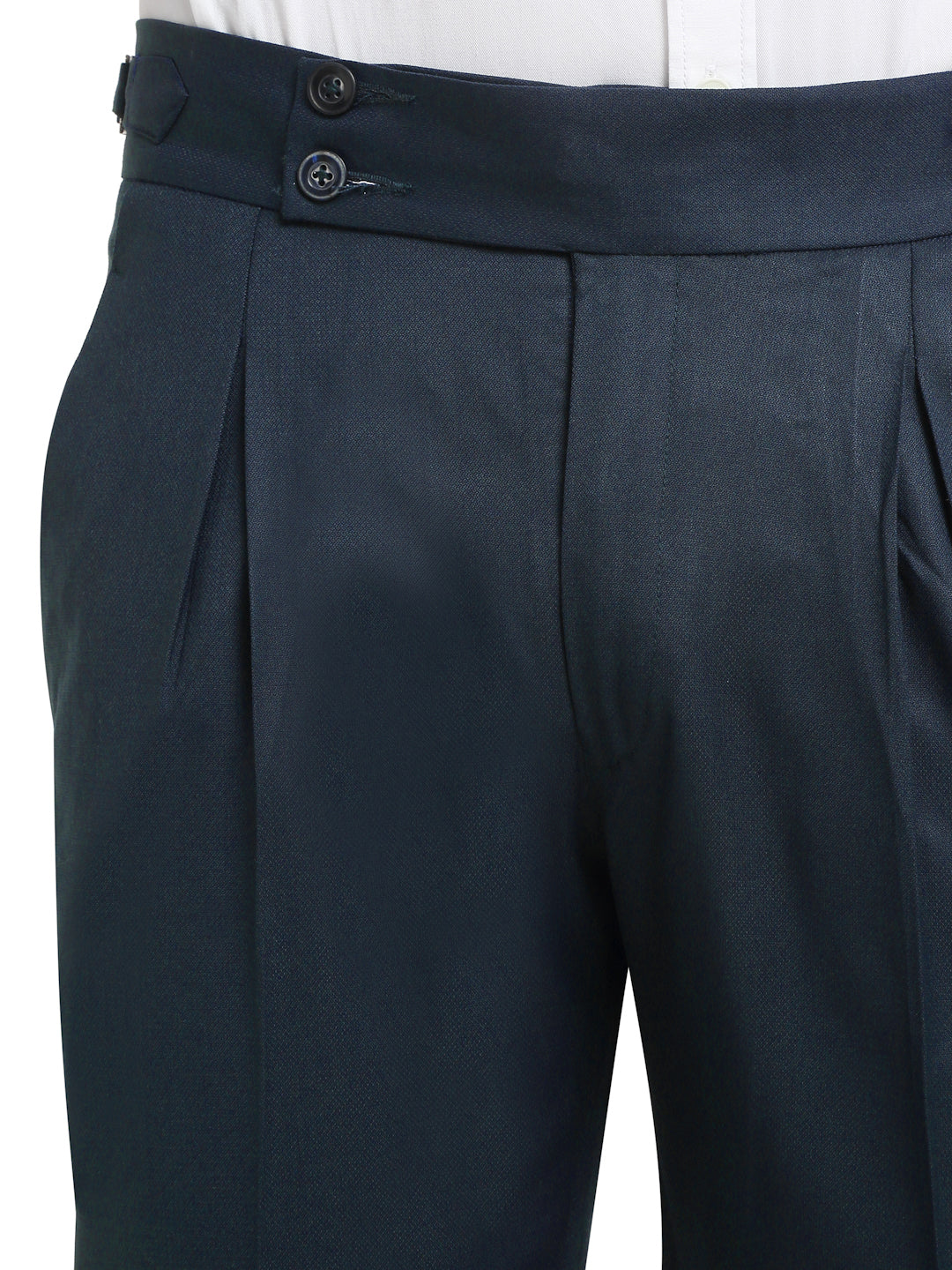 Italian Style Formal Gurkha Pant-NavyBlue