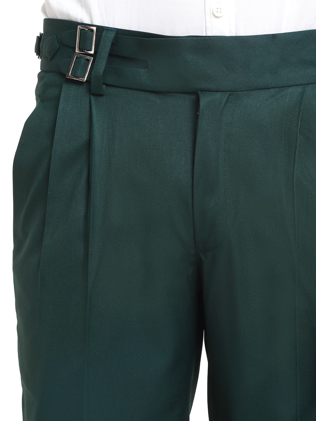 Italian Style Formal Gurkha Pant-BottleGreen