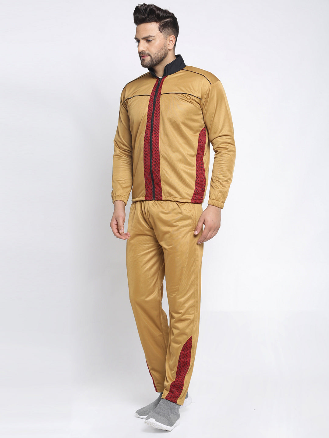 Klotthe Men Mustard Track Suit