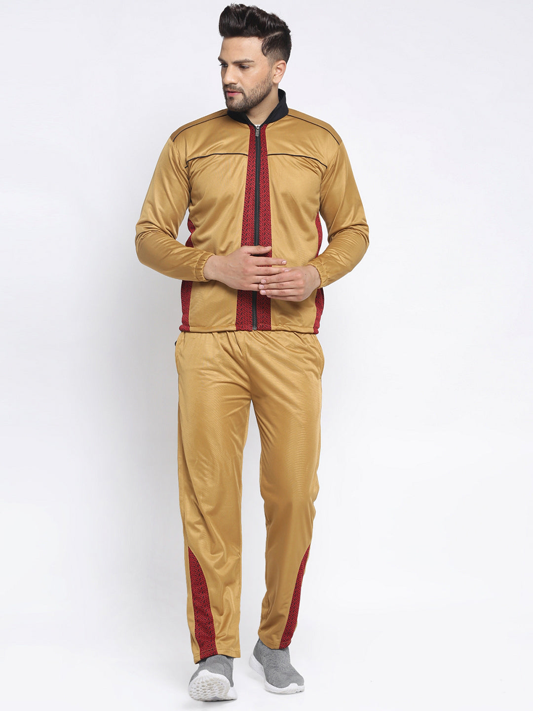 Klotthe Men Mustard Track Suit