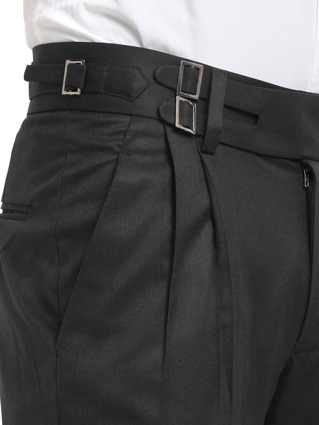 Italian Style Formal Gurkha Pant-Black