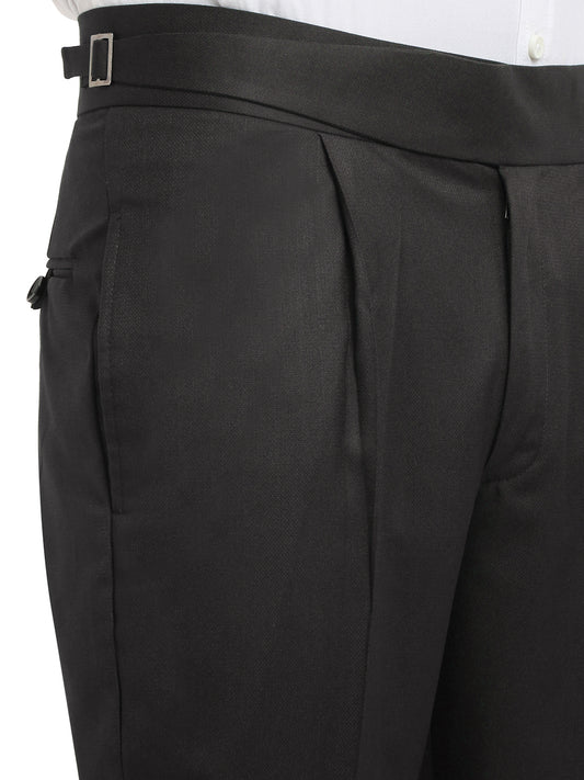 Italian Style Formal Gurkha Pant-DarkBrown