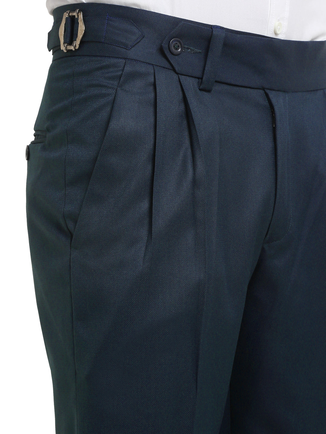 Italian Style Formal Gurkha Pant-NavyBlue