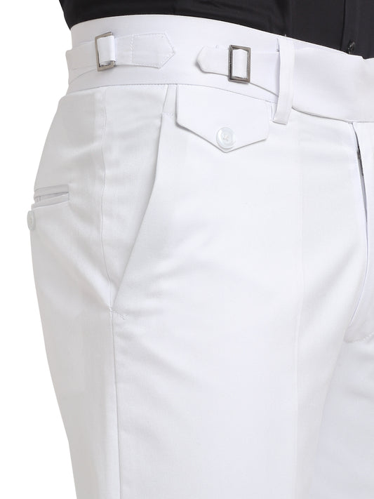 Italian Style Formal Gurkha Pant-White