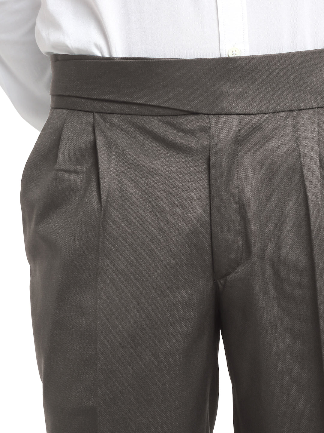 Italian Style Formal Gurkha Pant-Brown