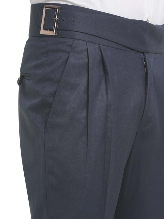 Italian Style Formal Gurkha Pant-LightBlue