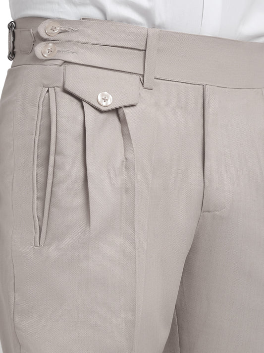 Italian Style Formal Gurkha Pant-Beige