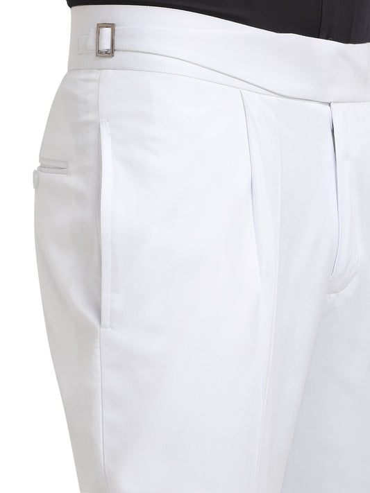 Italian Style Formal Gurkha Pant-White