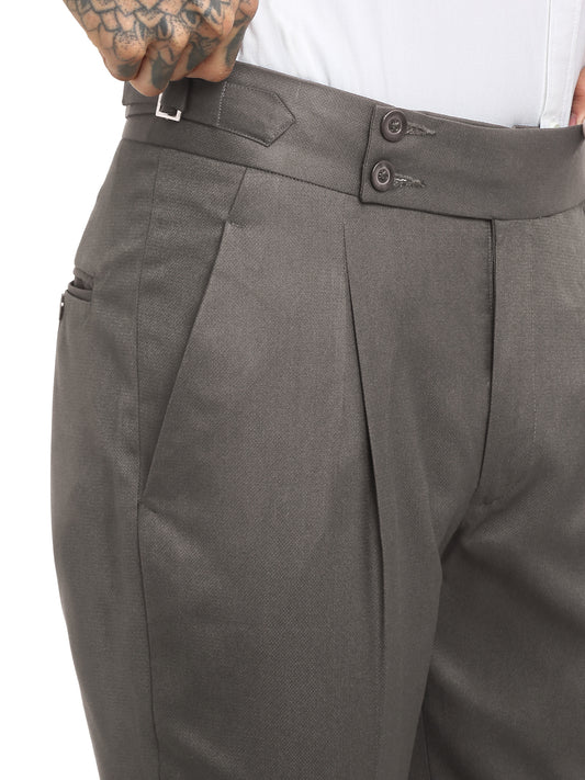 Italian Style Formal Gurkha Pant-Brown