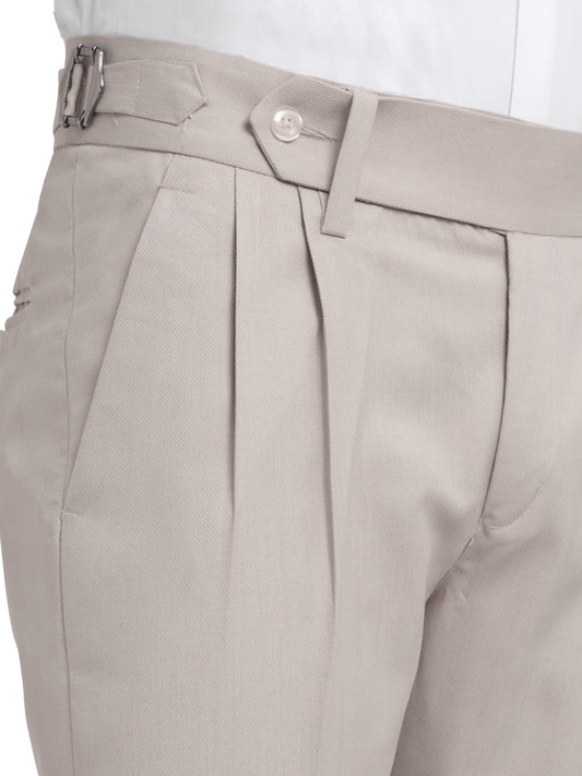 Italian Style Formal Gurkha Pant-Beige