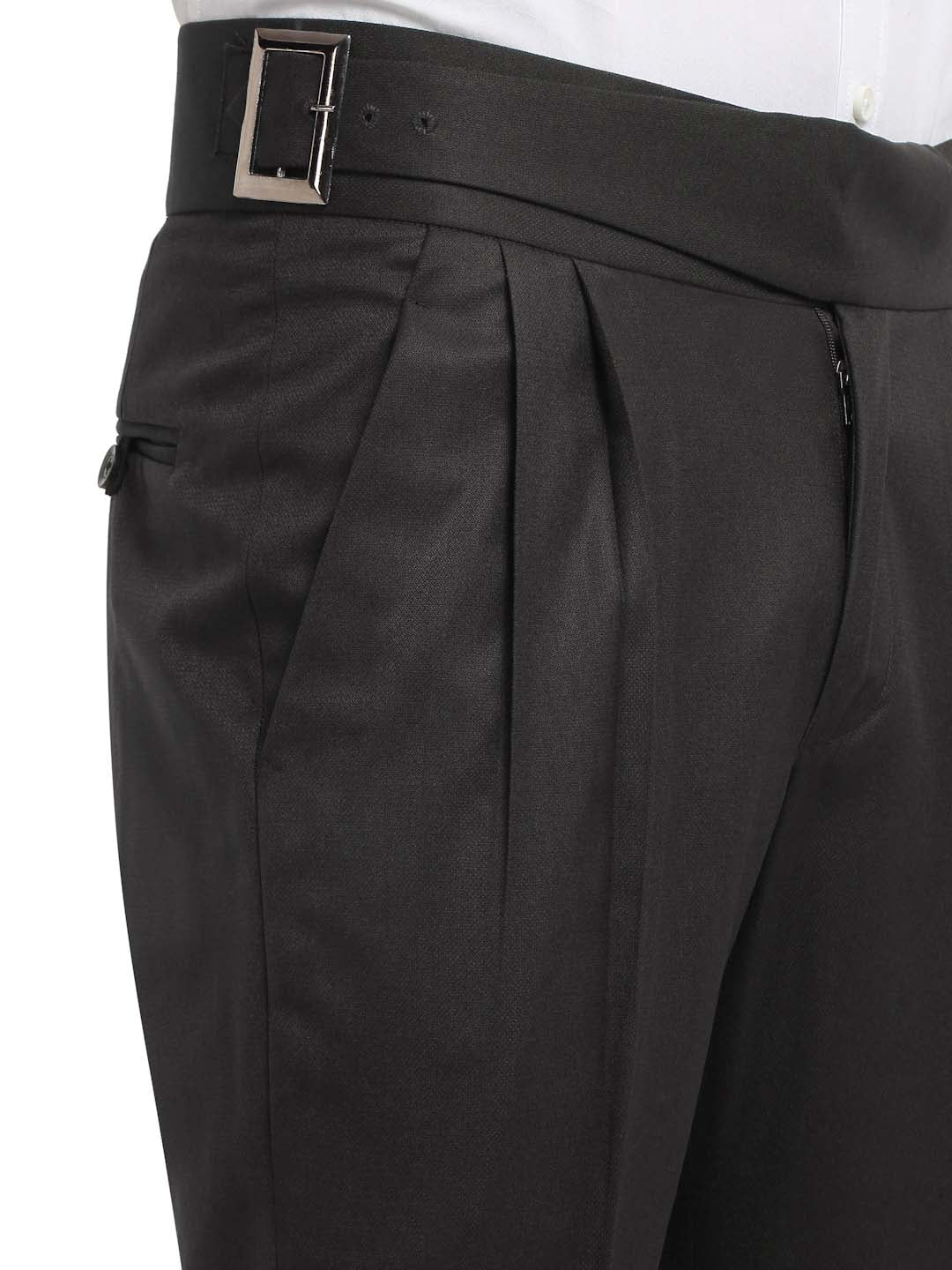 Italian Style Formal Gurkha Pant-DarkBrown