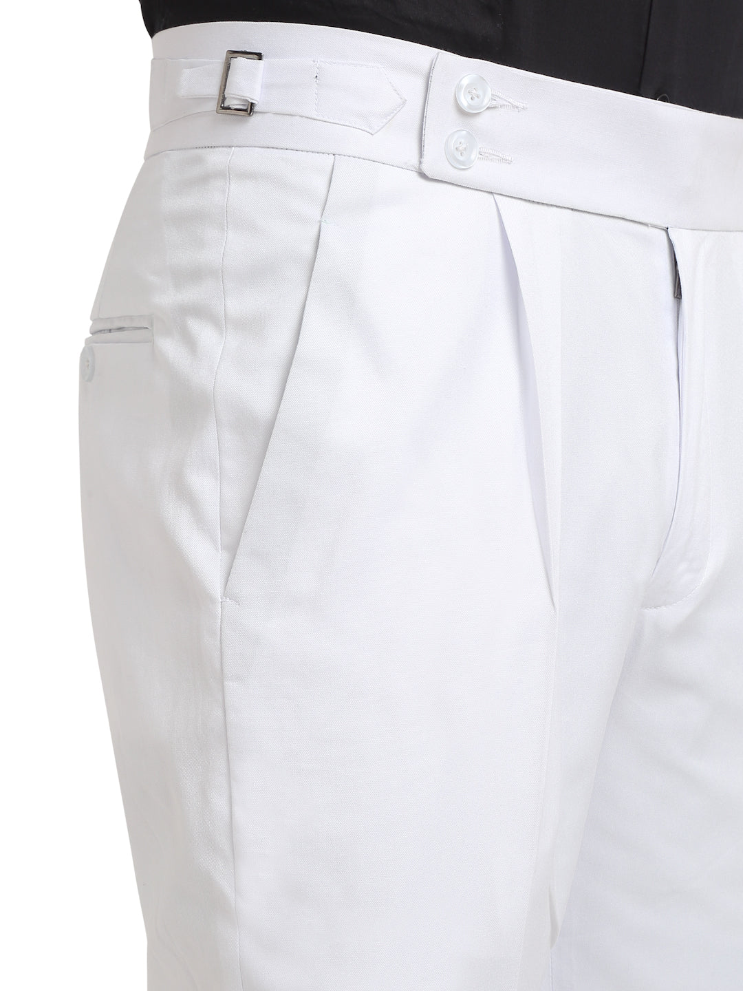 Italian Style Formal Gurkha Pant-White