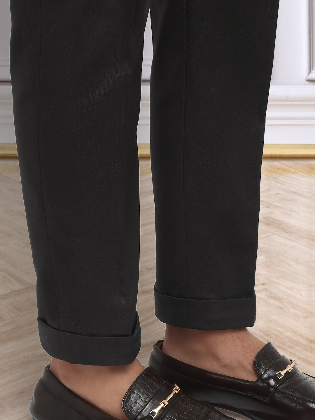 Italian Style Formal Gurkha Pant-DarkBrown