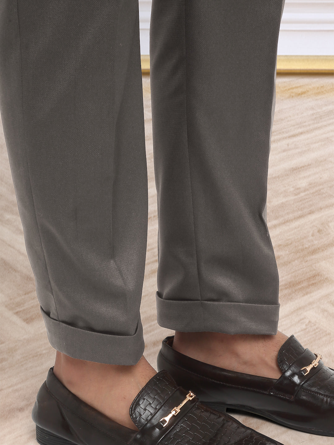 Italian Style Formal Gurkha Pant-Brown